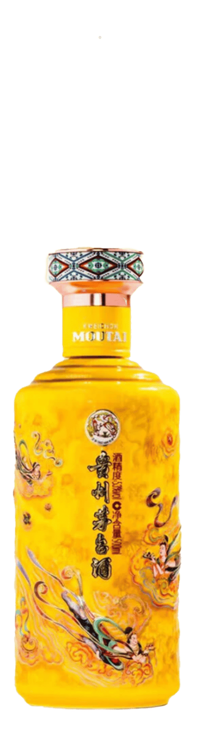 Bouteille de collection Kweichow Moutai Feitian Sanhua disponible à Paris - PZ Wines